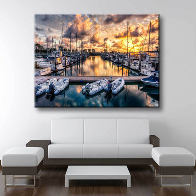 Boat Marina - Amazing Canvas Prints