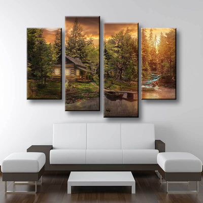 Cabin In The Woods - Amazing Canvas Prints