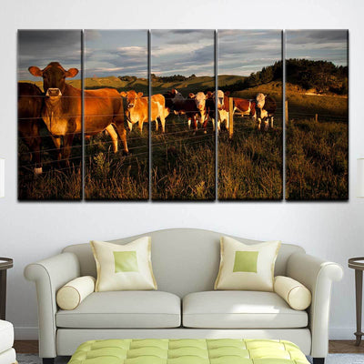 Curious Cattle - Amazing Canvas Prints