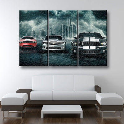 Muscle Car Rivalry - Amazing Canvas Prints