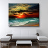 Red Tropical Paradise Sunset - Amazing Canvas Prints