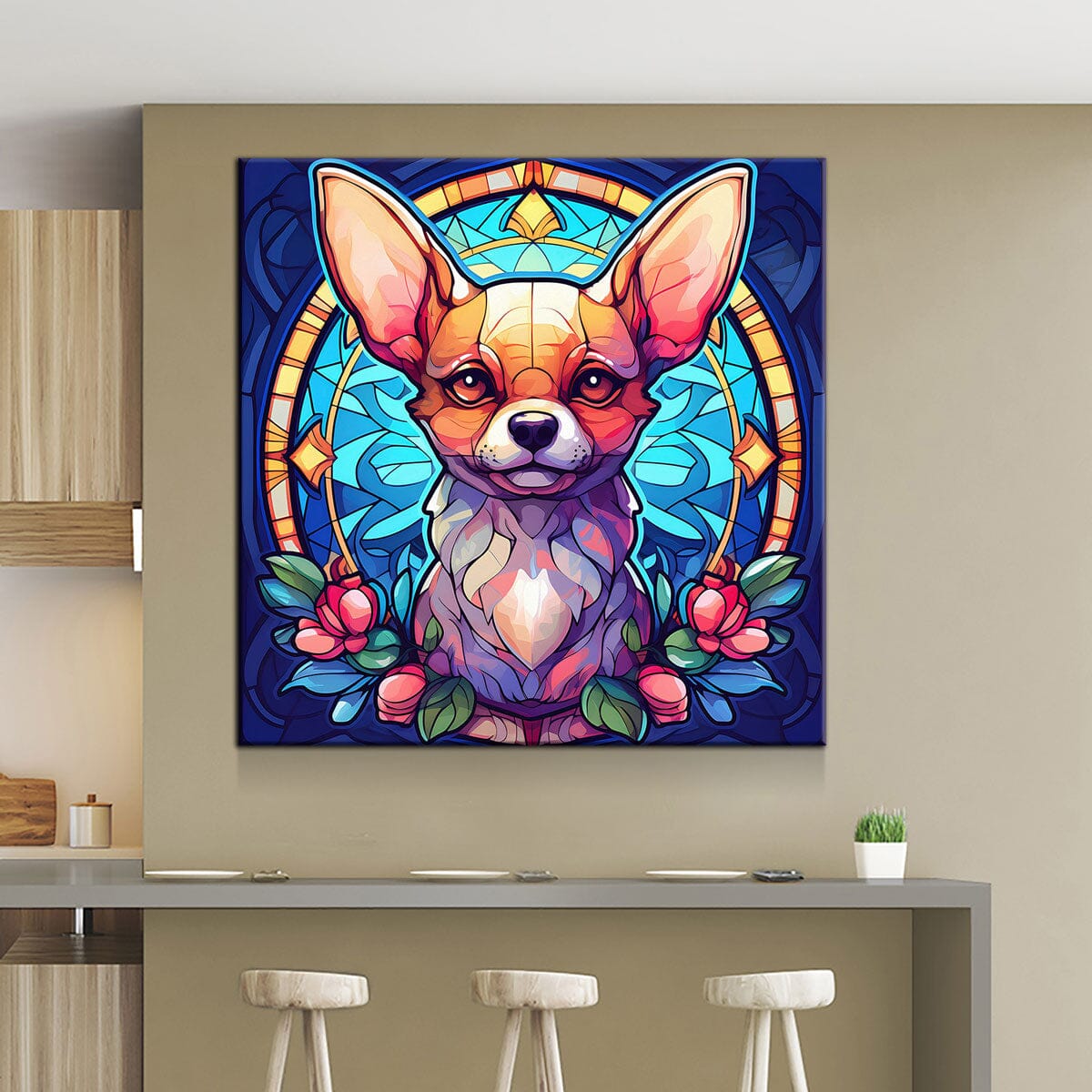 Stained Glass Chihuahua