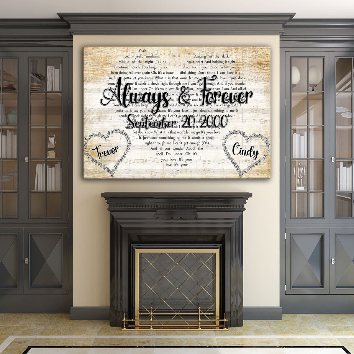 Personalized Couples Song Premium Canvas V4