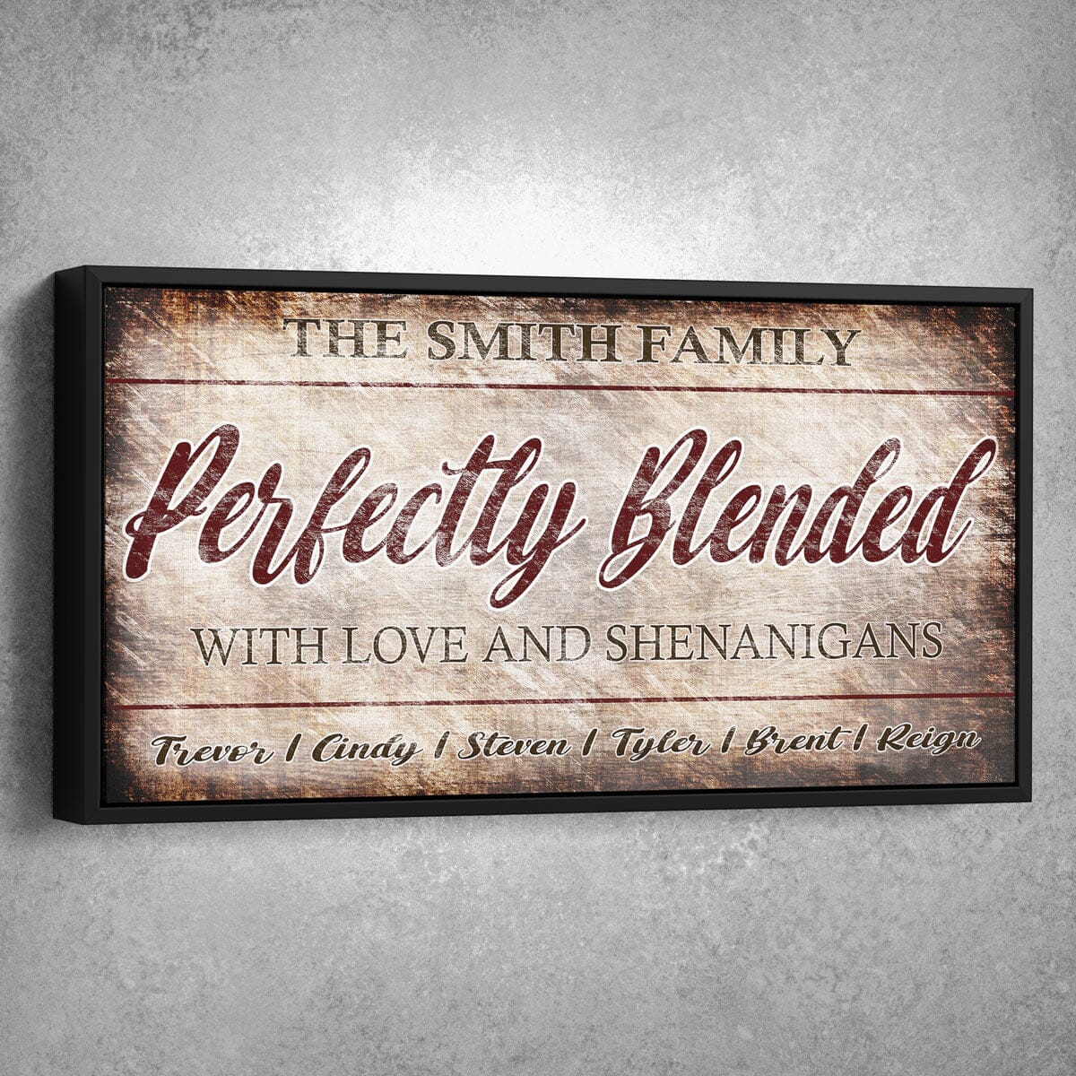 Perfectly Blended Personalized Premium Canvas