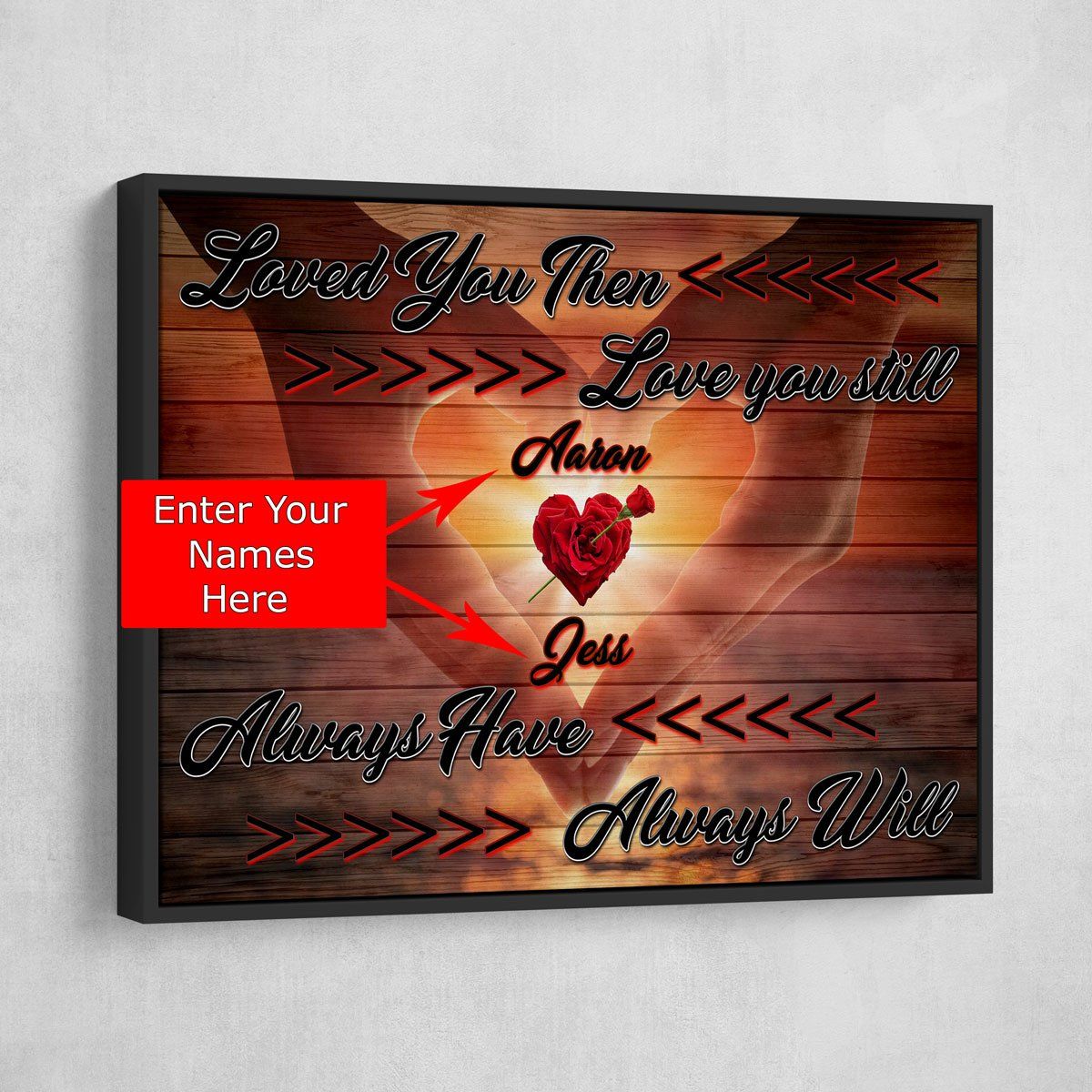 Loved You Then Personalized Premium Couples Canvas - Amazing Canvas Prints