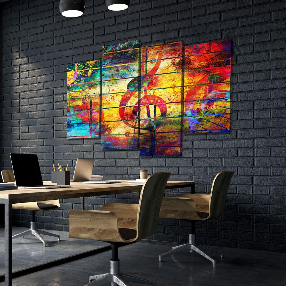 Abstract Musical Notes - Amazing Canvas Prints