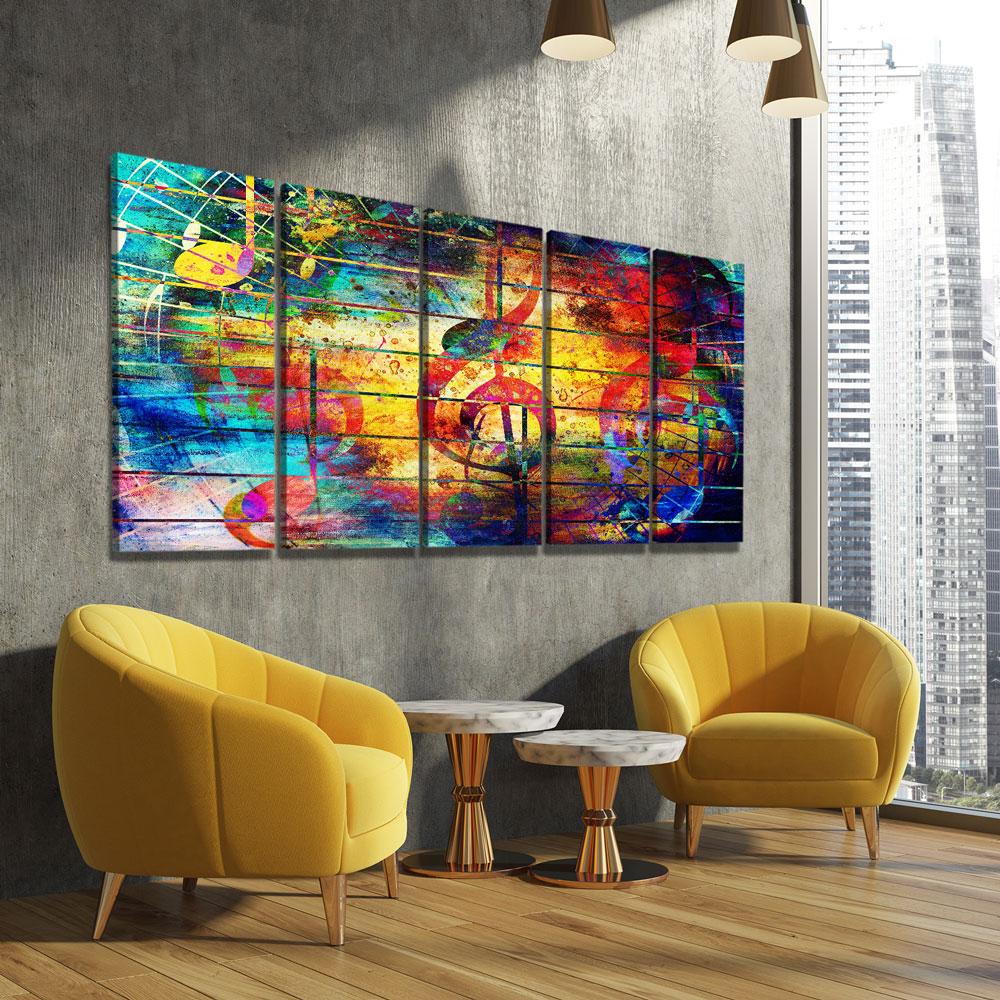 Abstract Musical Notes - Amazing Canvas Prints