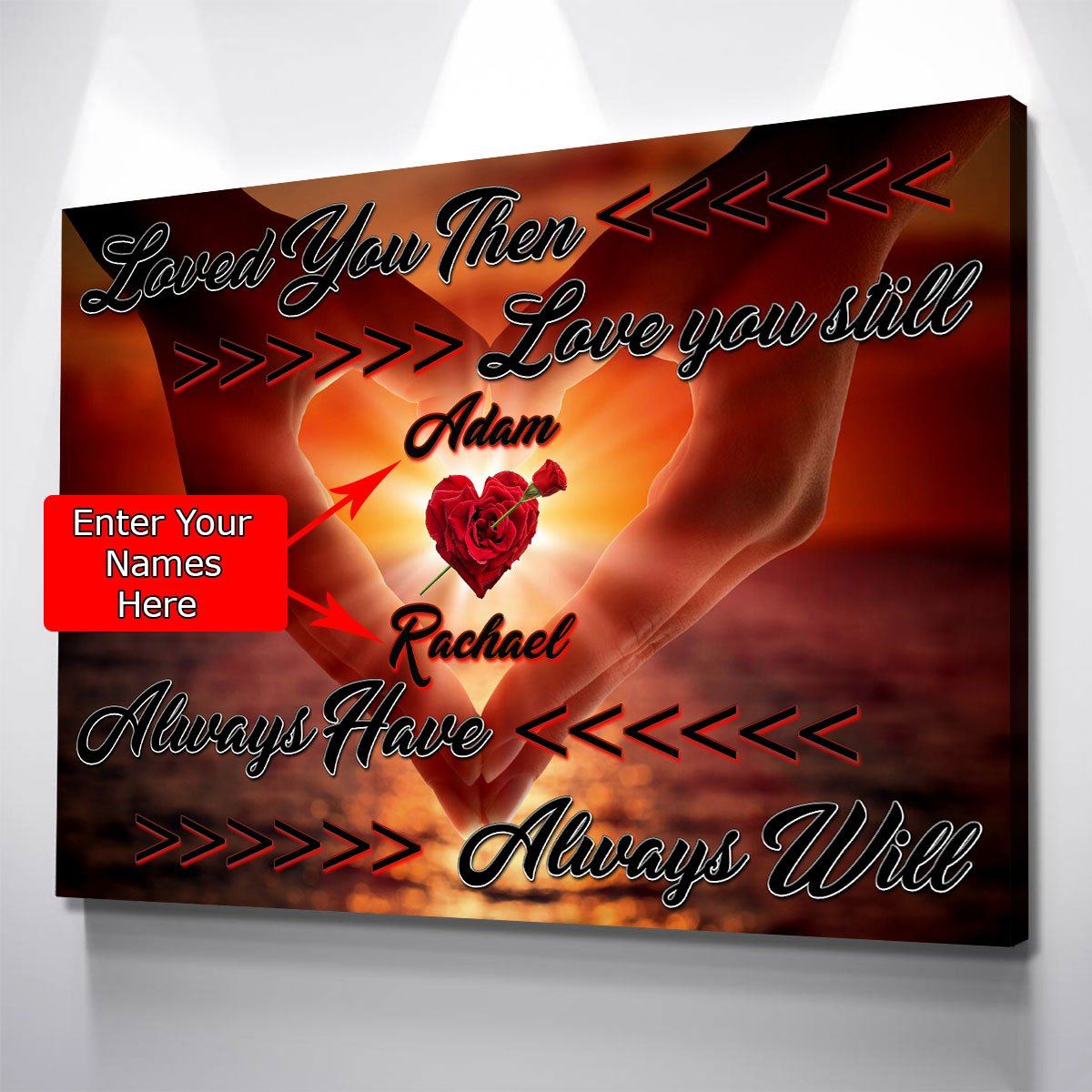 Loved You Then Personalized Premium Couples Canvas - Amazing Canvas Prints