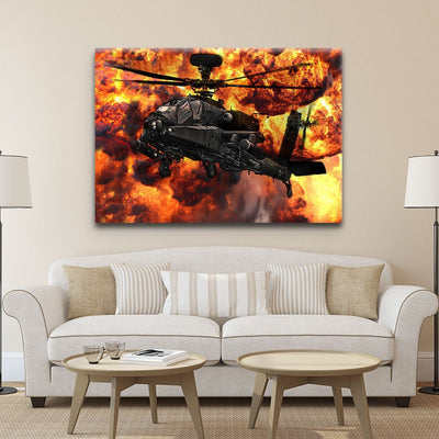 Apache Helicopter - Amazing Canvas Prints