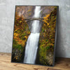 Autumn Time At Multnomah Falls - Amazing Canvas Prints