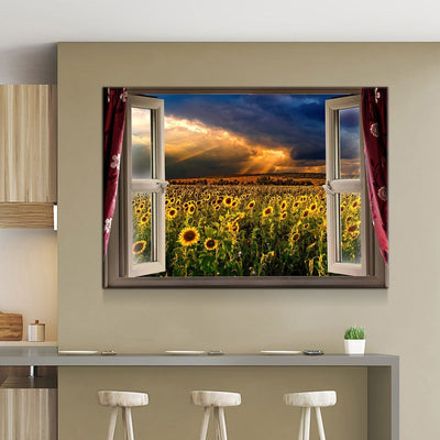 Beautiful Sunflower Field - Amazing Canvas Prints