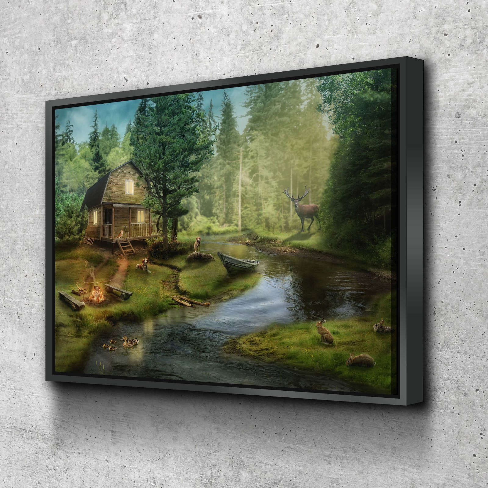Beside The Creek - Amazing Canvas Prints