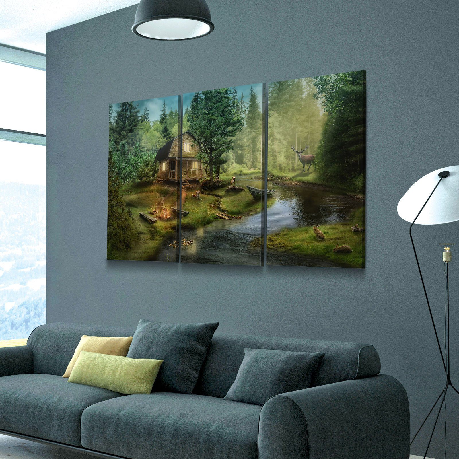 Beside The Creek - Amazing Canvas Prints