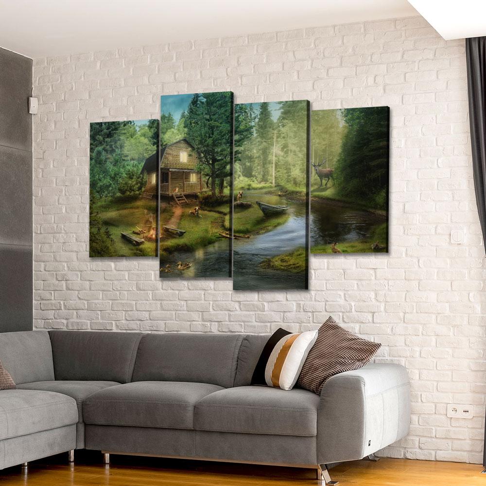 Beside The Creek - Amazing Canvas Prints