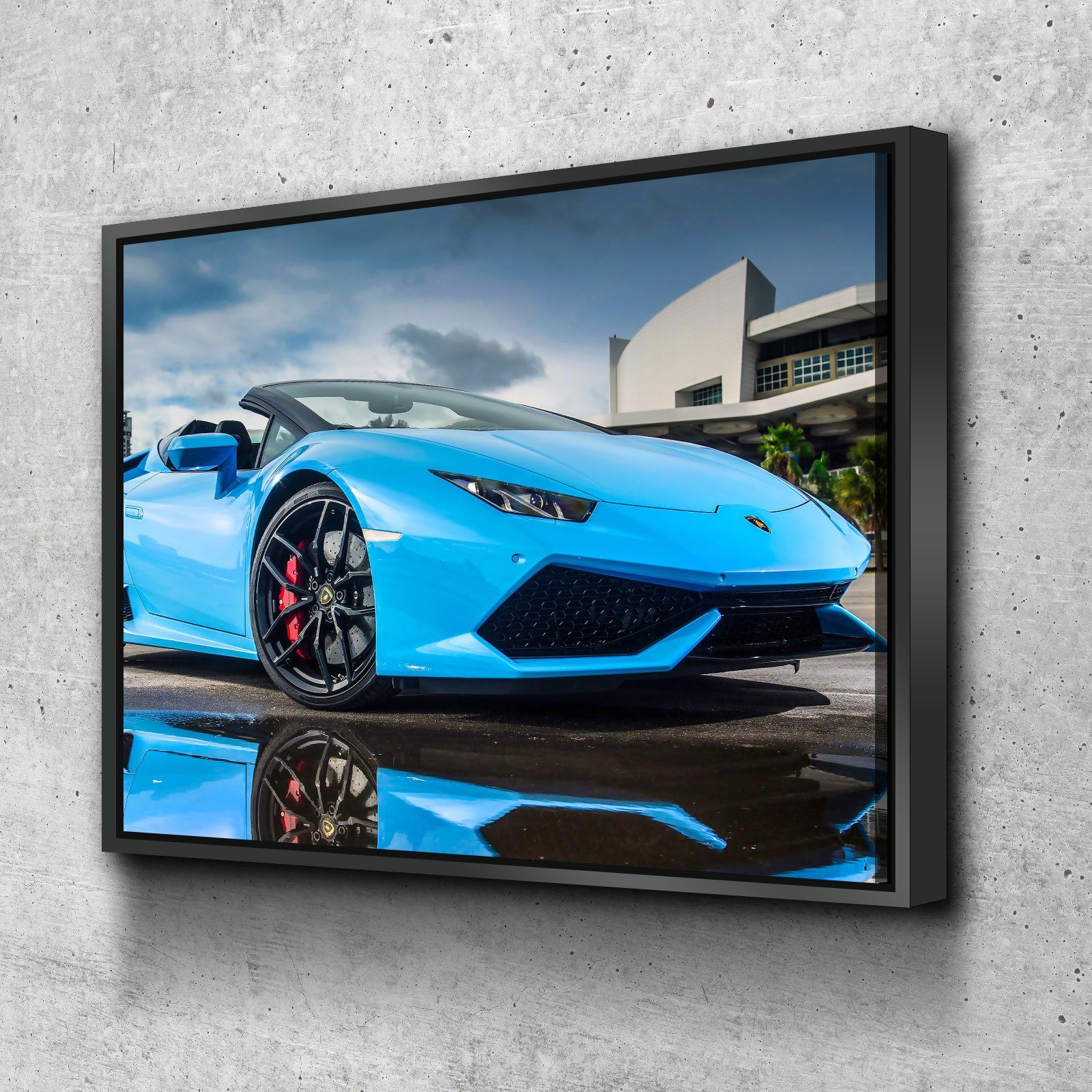Blue Lamborghini - Amazing Canvas Prints