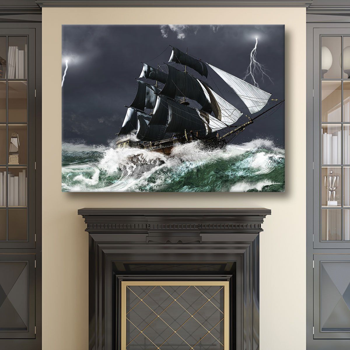 Caught In The Storm - Amazing Canvas Prints