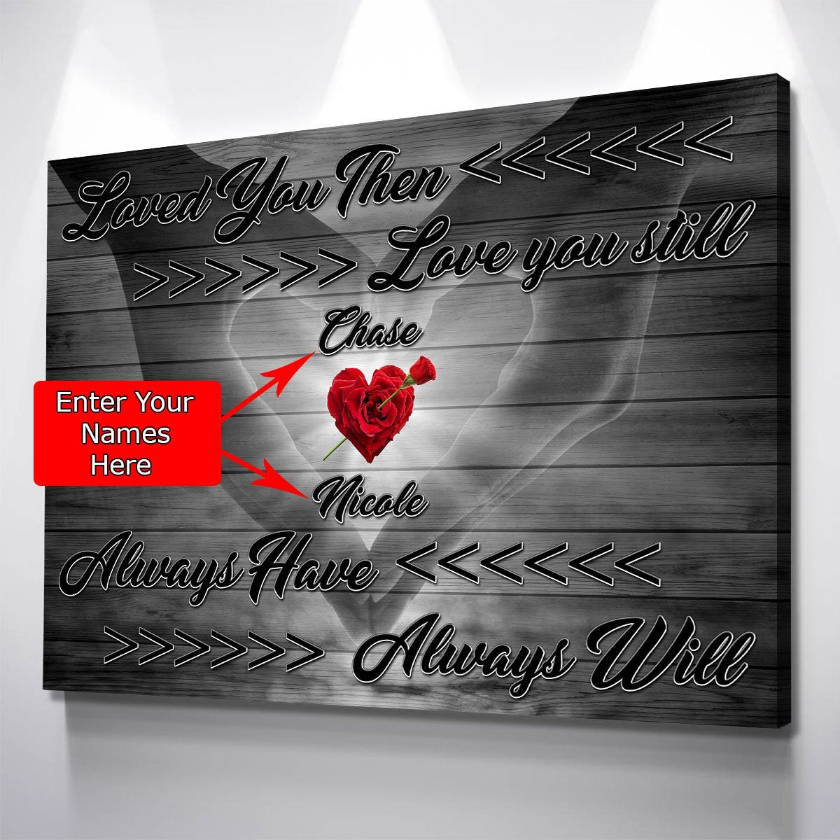 Loved You Then Personalized Premium Couples Canvas - Amazing Canvas Prints