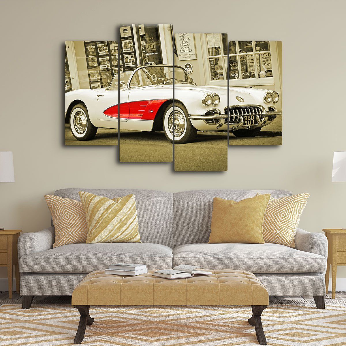 Classic Corvette - Amazing Canvas Prints