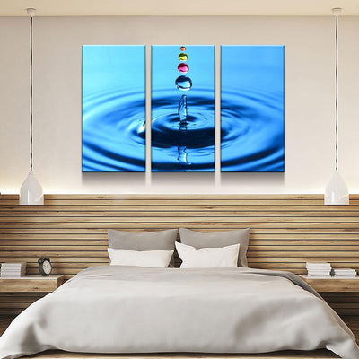 Colored Water Droplets - Amazing Canvas Prints