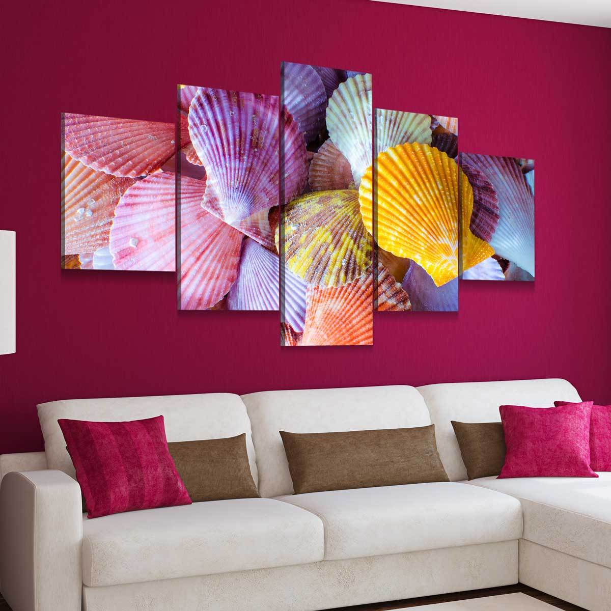 Colorful Scallop Seashells - Amazing Canvas Prints