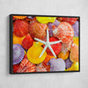 Colorful Scallop Seashells and Starfish - Amazing Canvas Prints
