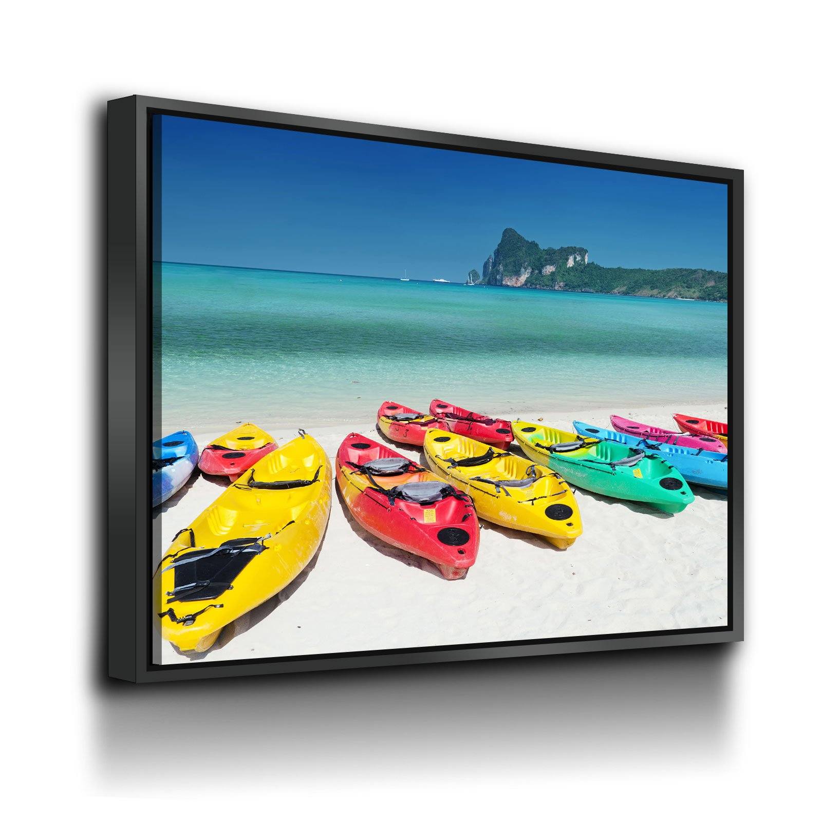 Colorful Kayaks - Amazing Canvas Prints
