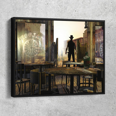 Duel at the Saloon - Amazing Canvas Prints
