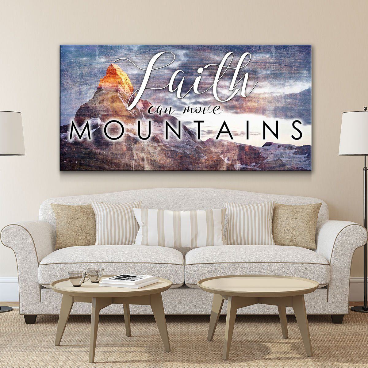 Faith Can Move Mountains - Amazing Canvas Prints