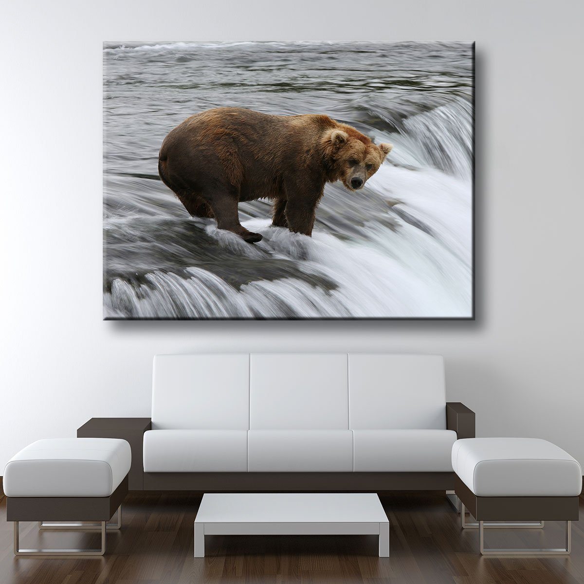Fishing Grizzly Bear - Amazing Canvas Prints