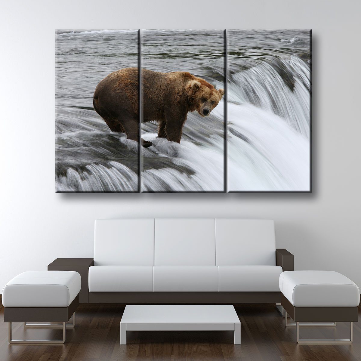 Fishing Grizzly Bear - Amazing Canvas Prints