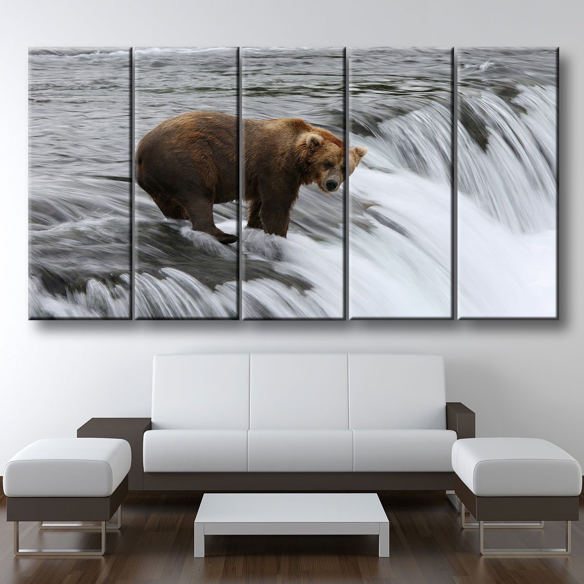 Fishing Grizzly Bear - Amazing Canvas Prints