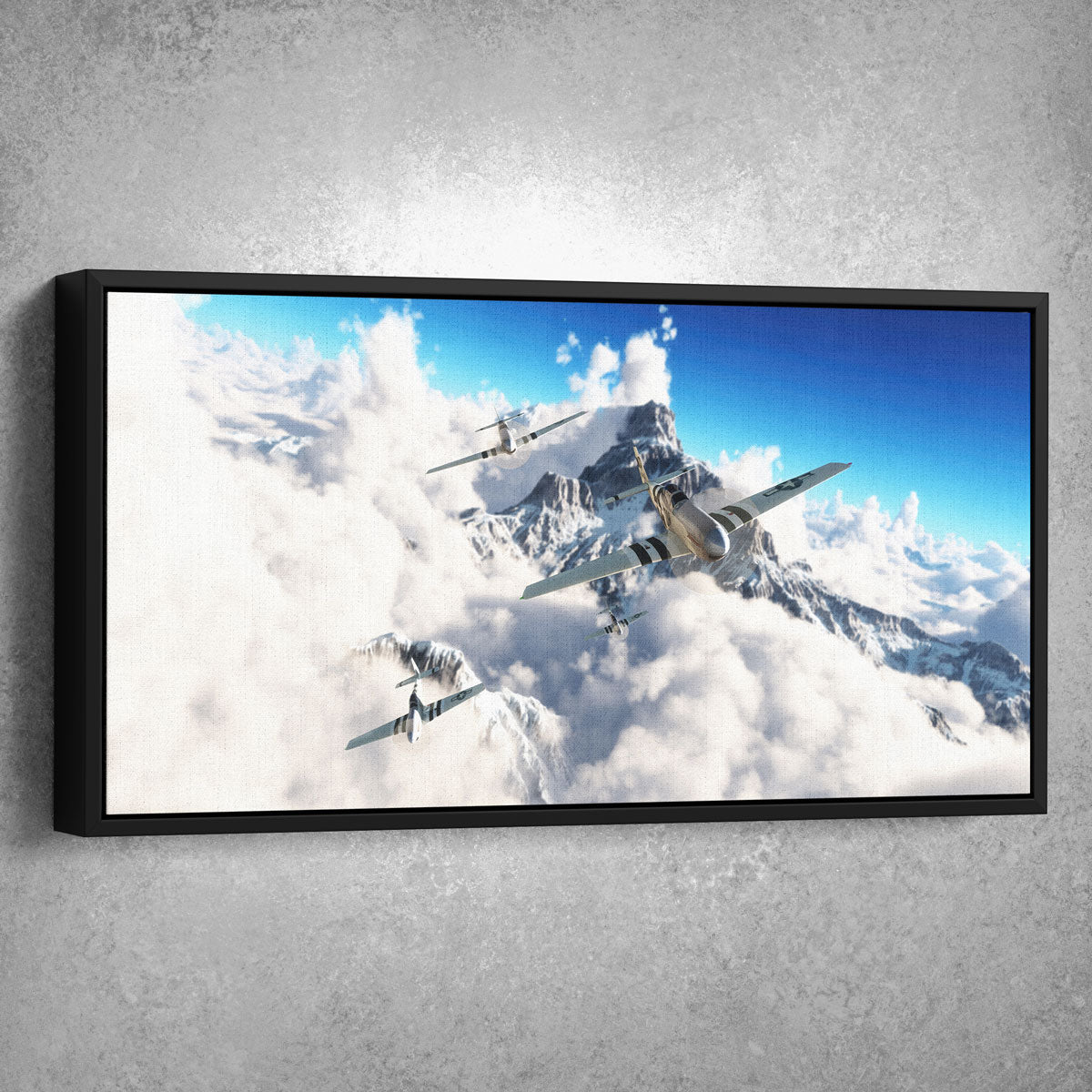 Flight of the P51`s - Amazing Canvas Prints