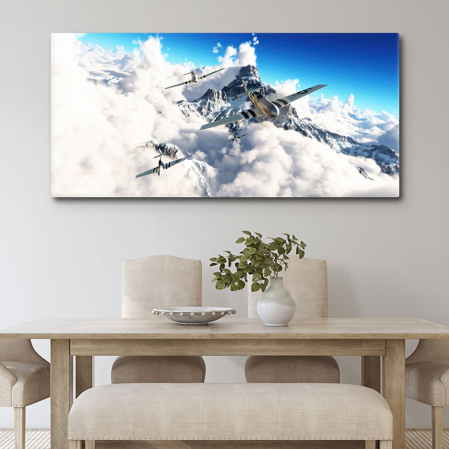 Flight of the P51`s - Amazing Canvas Prints