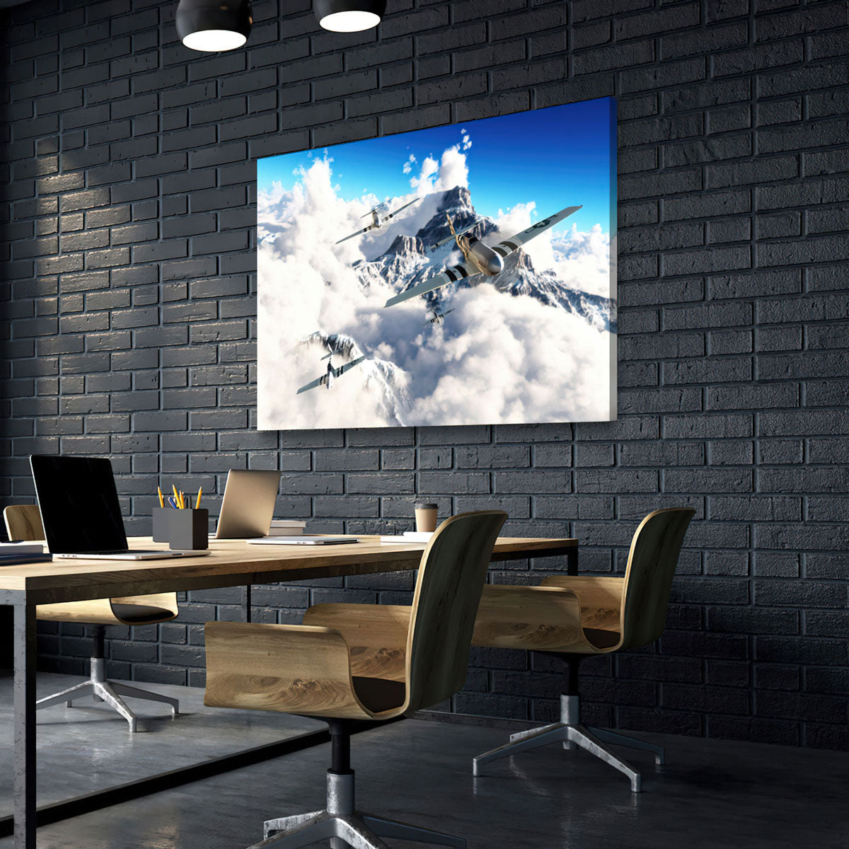 Flight of the P51`s - Amazing Canvas Prints