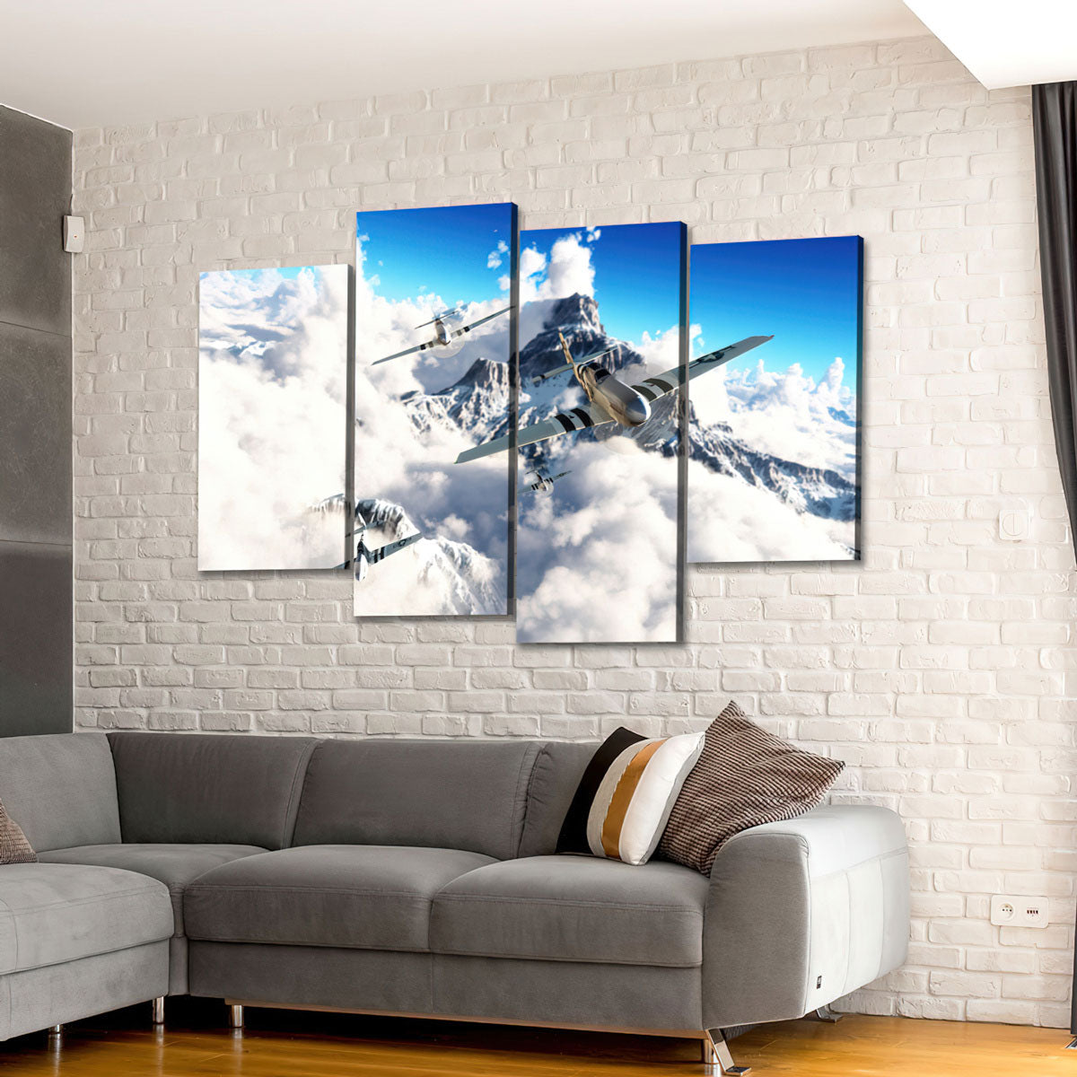 Flight of the P51`s - Amazing Canvas Prints