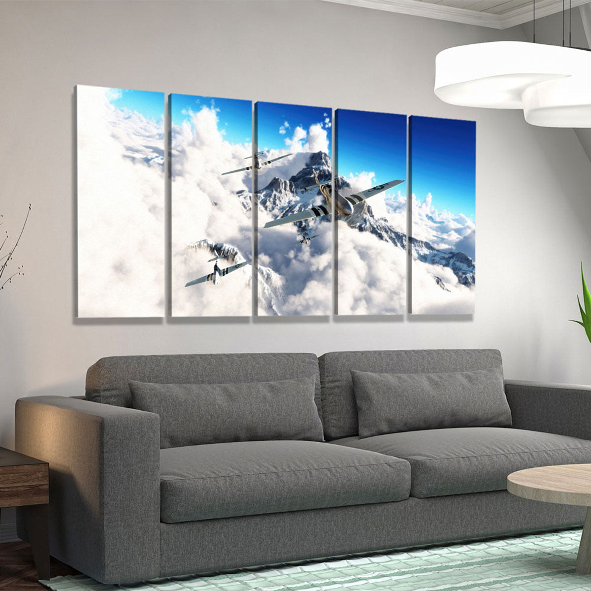 Flight of the P51`s - Amazing Canvas Prints