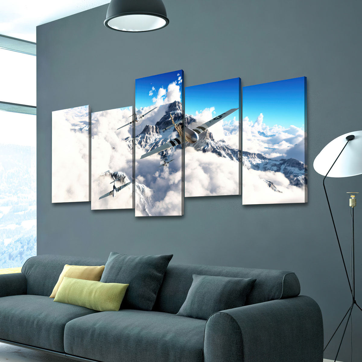 Flight of the P51`s - Amazing Canvas Prints