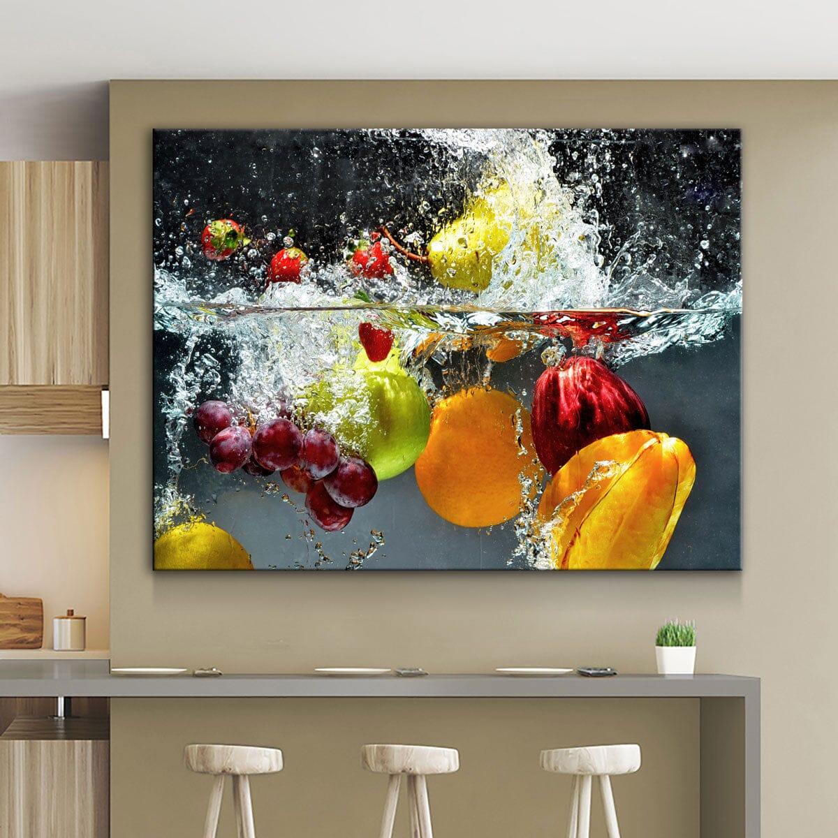 Fresh Fruit Splash - Amazing Canvas Prints