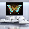 Gold And Blue Butterfly - Amazing Canvas Prints