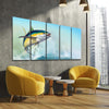 Jumping Yellowfin Tuna - Amazing Canvas Prints