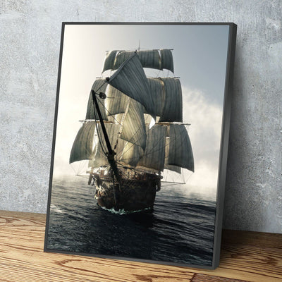 Lone Sailing Ship - Amazing Canvas Prints