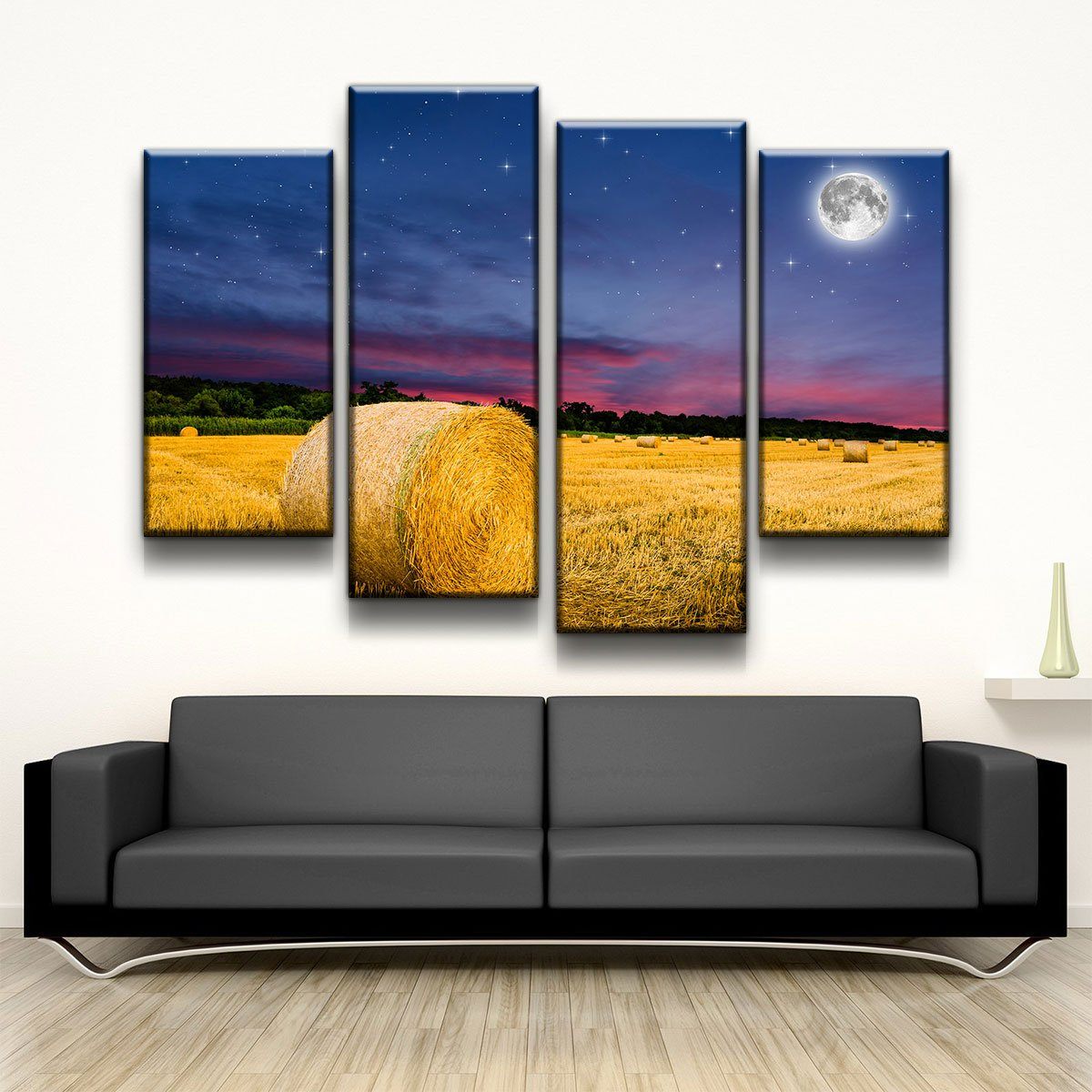 Moonlight Bales - Amazing Canvas Prints