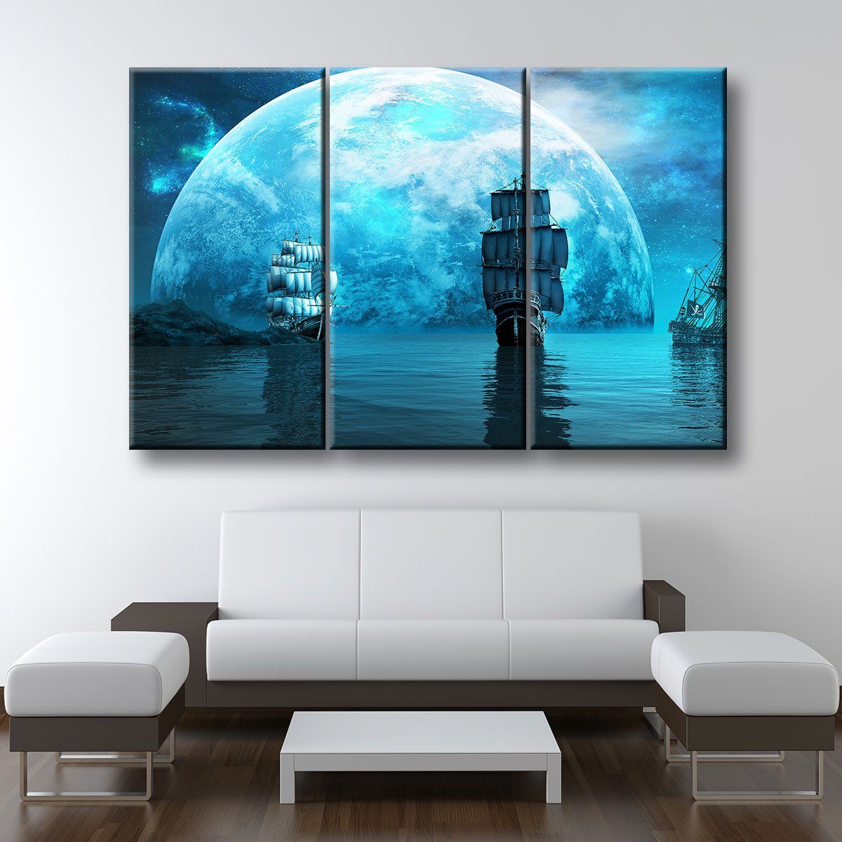 Moonlight Sailing - Amazing Canvas Prints