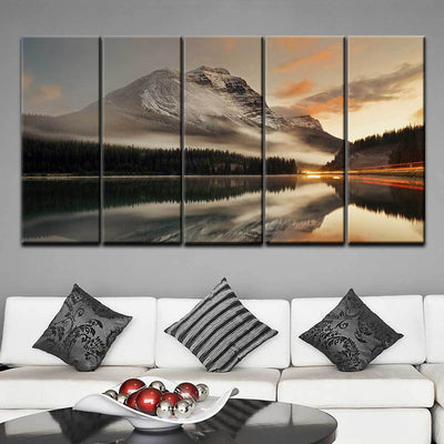 Mountain Lake Reflection - Amazing Canvas Prints