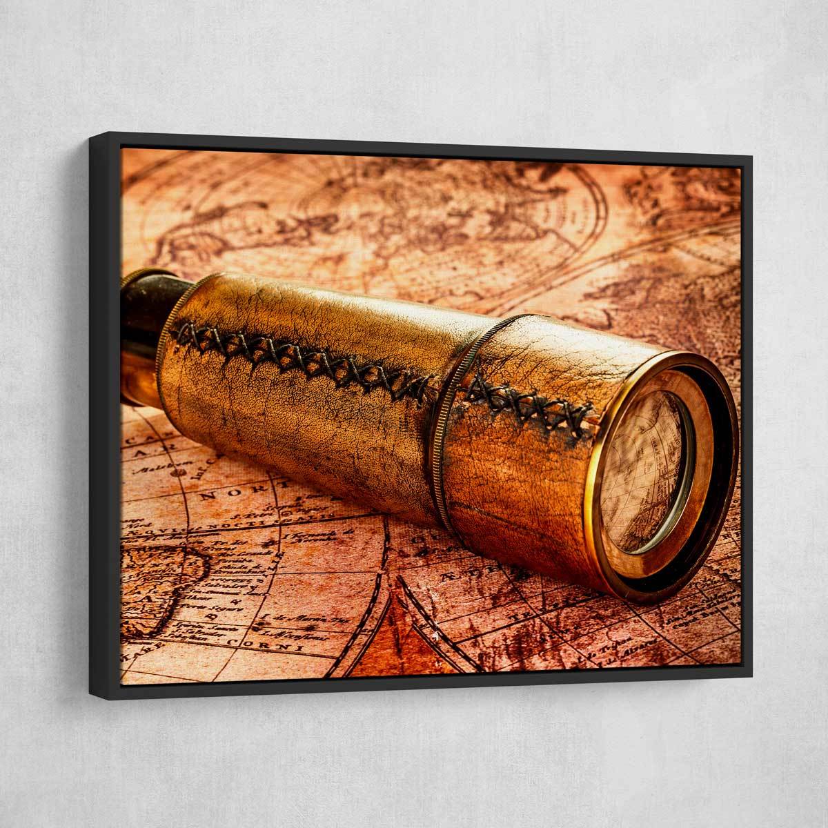 Old Pirate Telescope - Amazing Canvas Prints