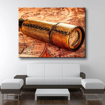 Old Pirate Telescope - Amazing Canvas Prints