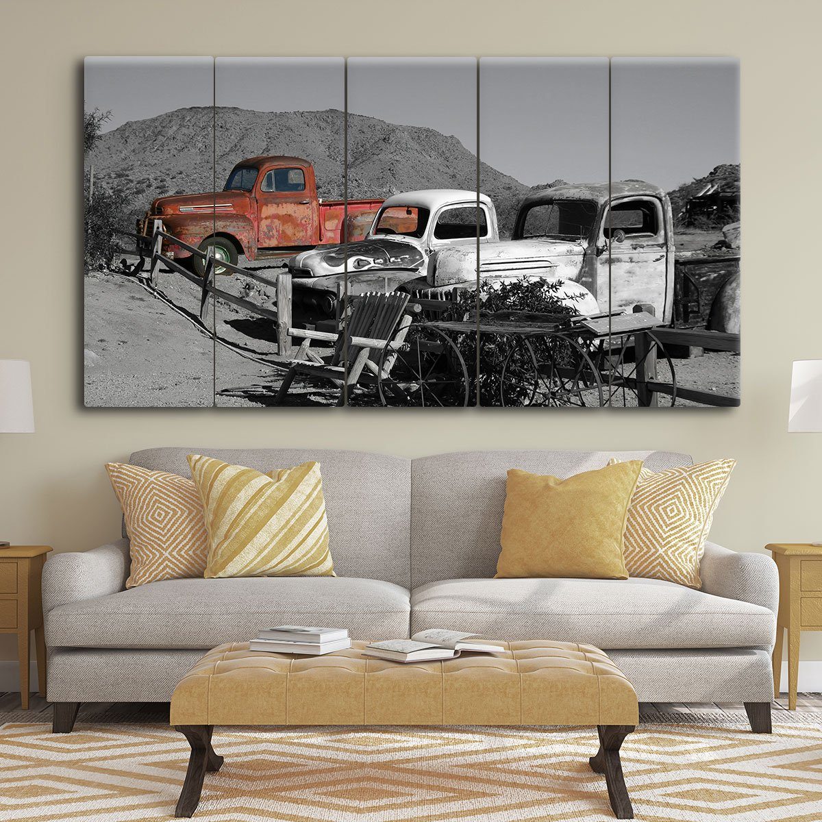 Old Trucks On The Farm - Amazing Canvas Prints
