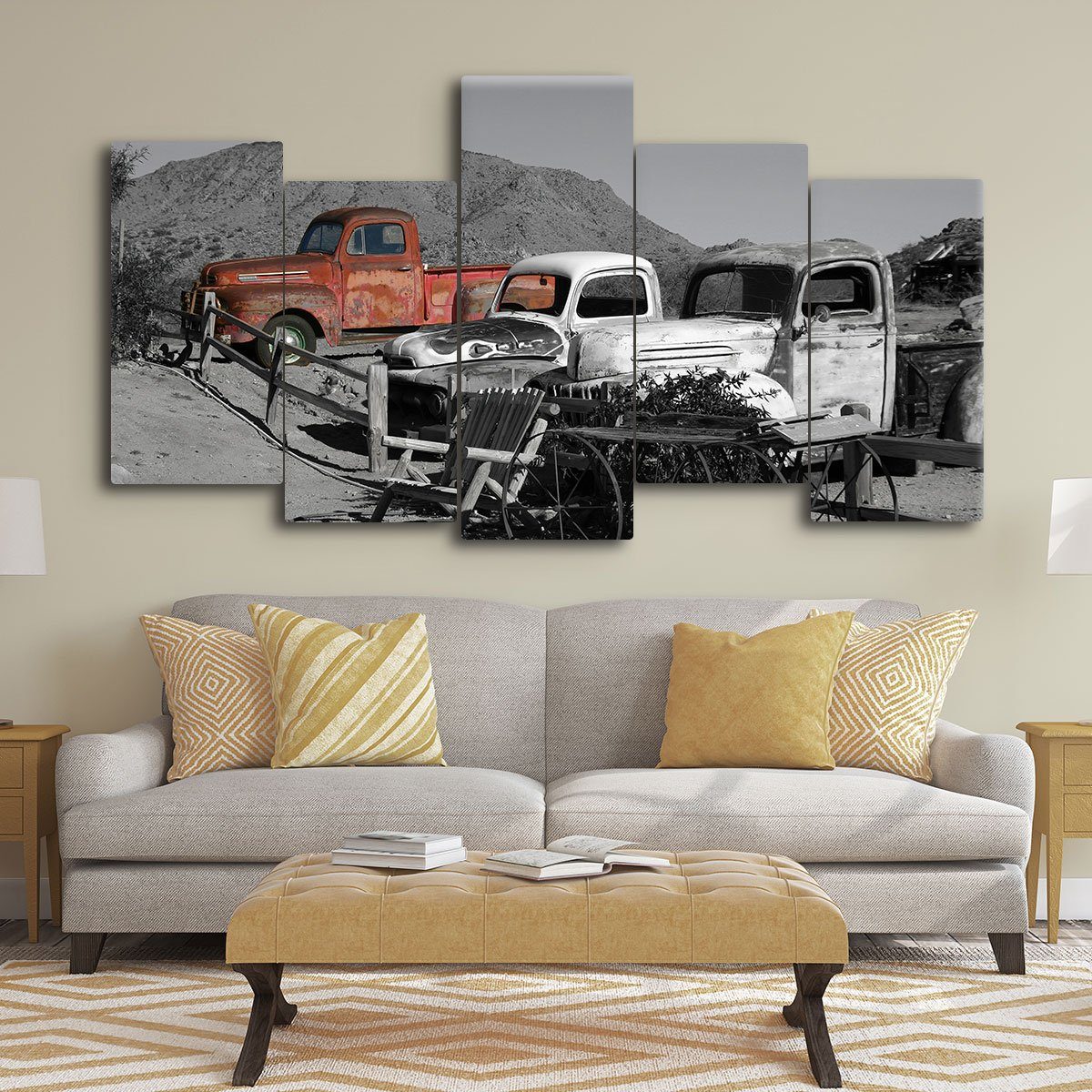 Old Trucks On The Farm - Amazing Canvas Prints