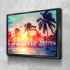 Palm Tree Silhouettes - Amazing Canvas Prints