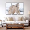 Polar Bear With Cub - Amazing Canvas Prints